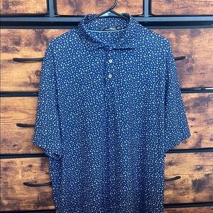 Men's Blue Patterned RLX Polo Shirt